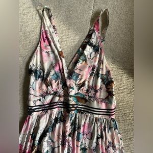 Anthropologie Floral jumpsuit